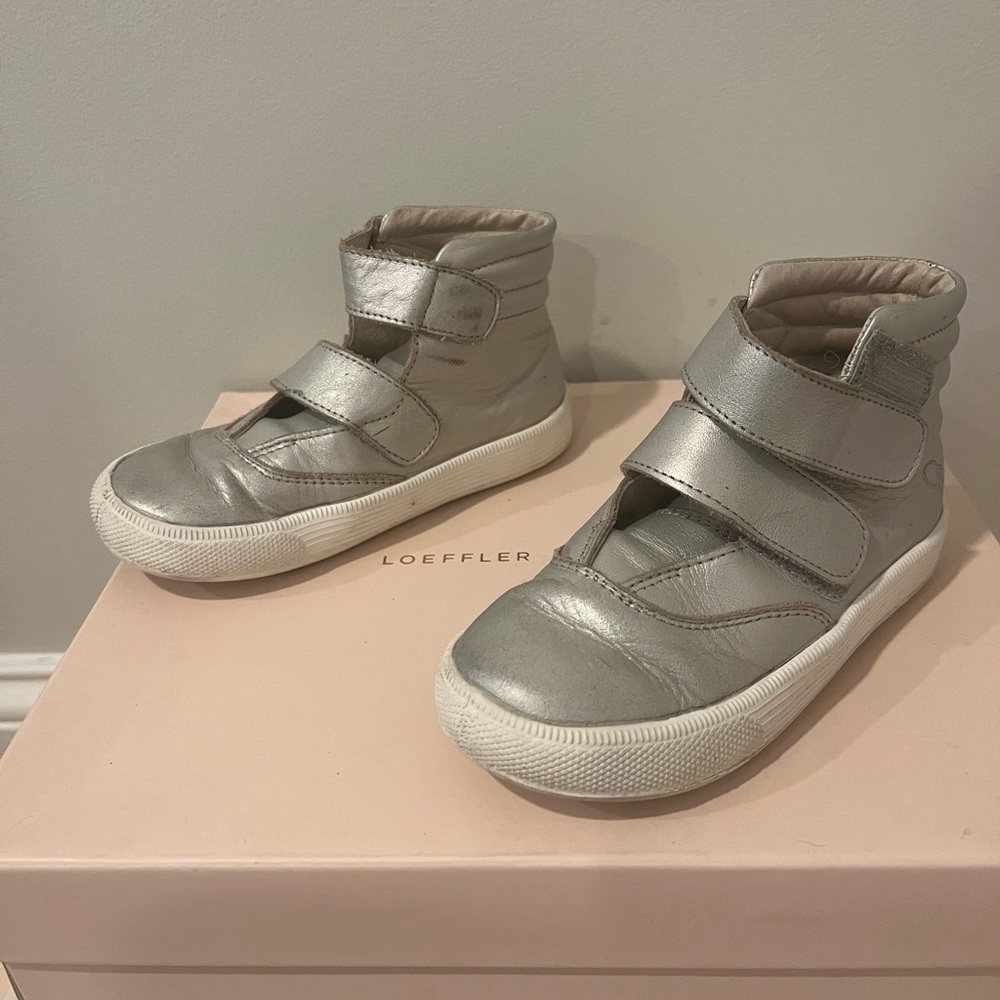 Girls silver Old Soles sneakers size 29